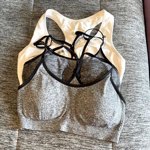 3 Sports Bras- black bras are padded